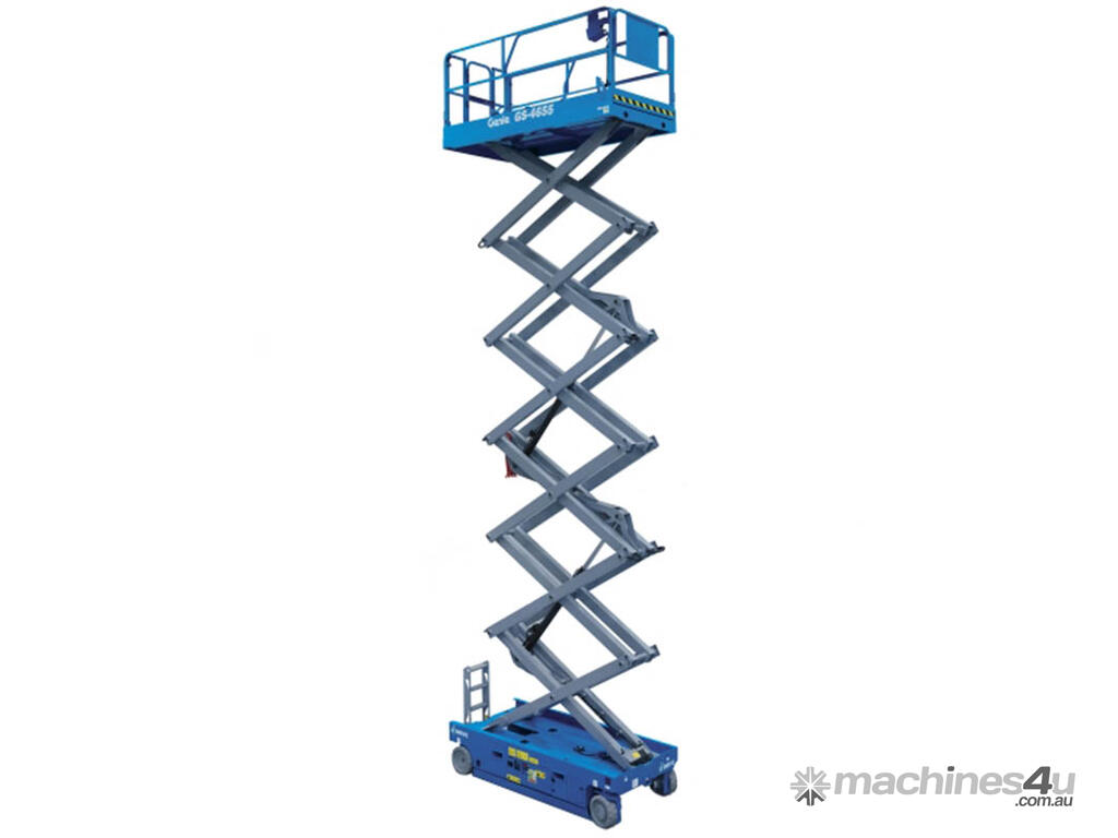 Huge Deck Genie! GS-4655 E-Drive Slab Scissor Lifts