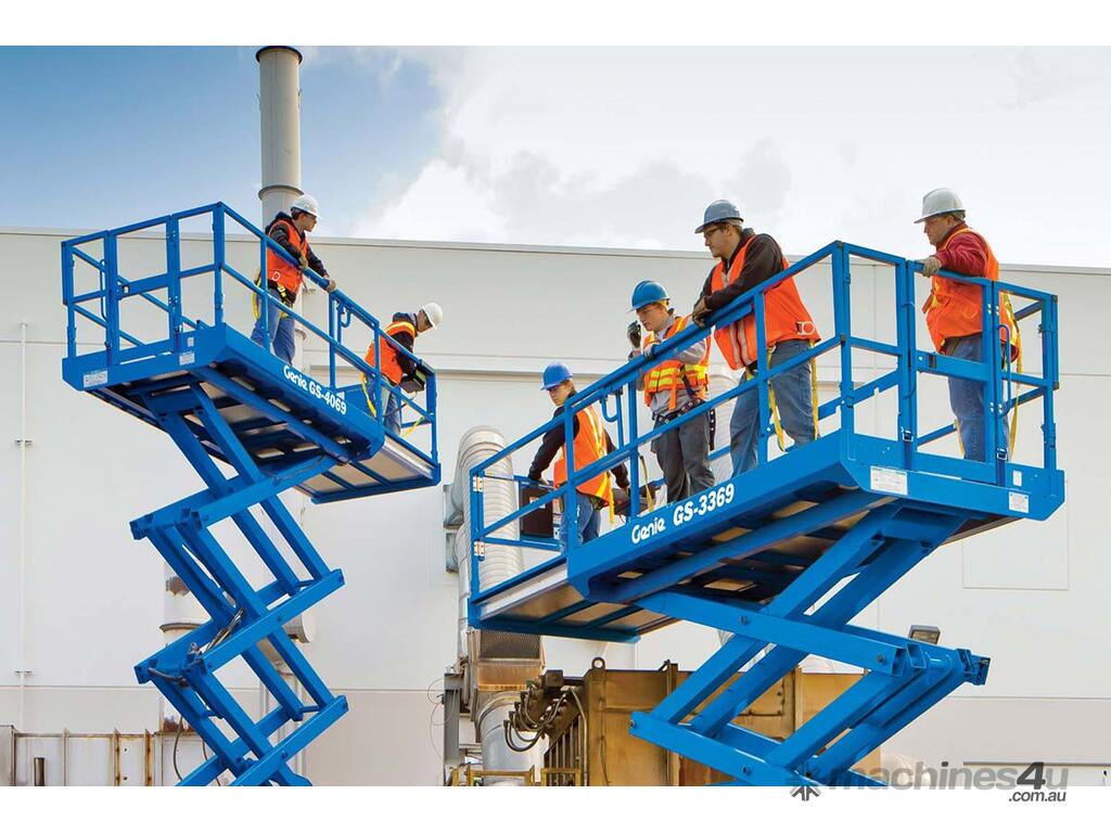 Genie GS-4069 RT Rough Terrain Scissor Lifts, Built to Last & Increased Operator’s Efficiency!