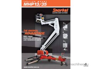 Snorkel MHP13/35 Heavy Duty Trailer Mounted Boom Lift, Robust, Built for Australian Market! — view 9