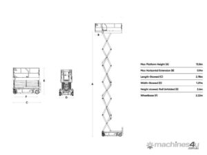 Sinoboom 1414E Plus Electric Scissor Lift 15.8m With 2 Years Parts and Labour Warranty! — view 10